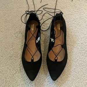 Lace up flats (never worn)